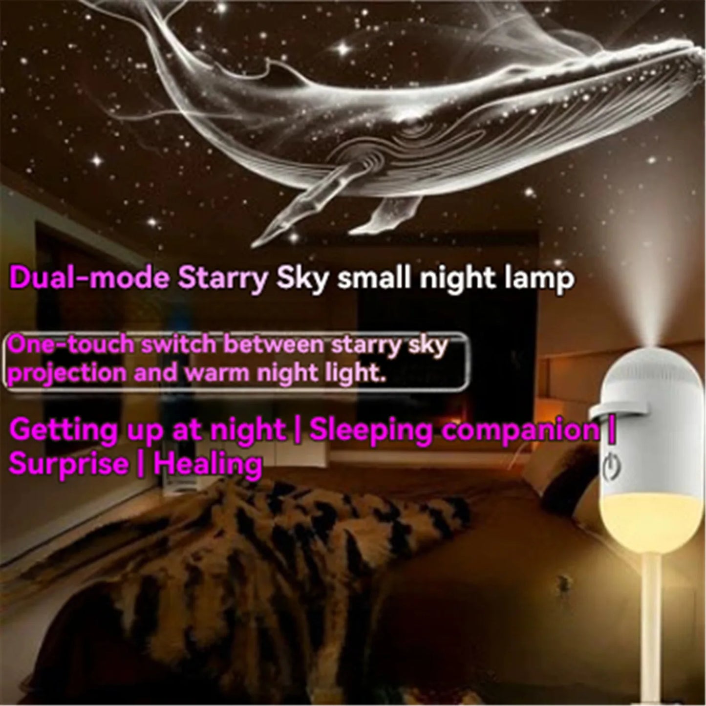 2 in 1 Galaxy Night Light